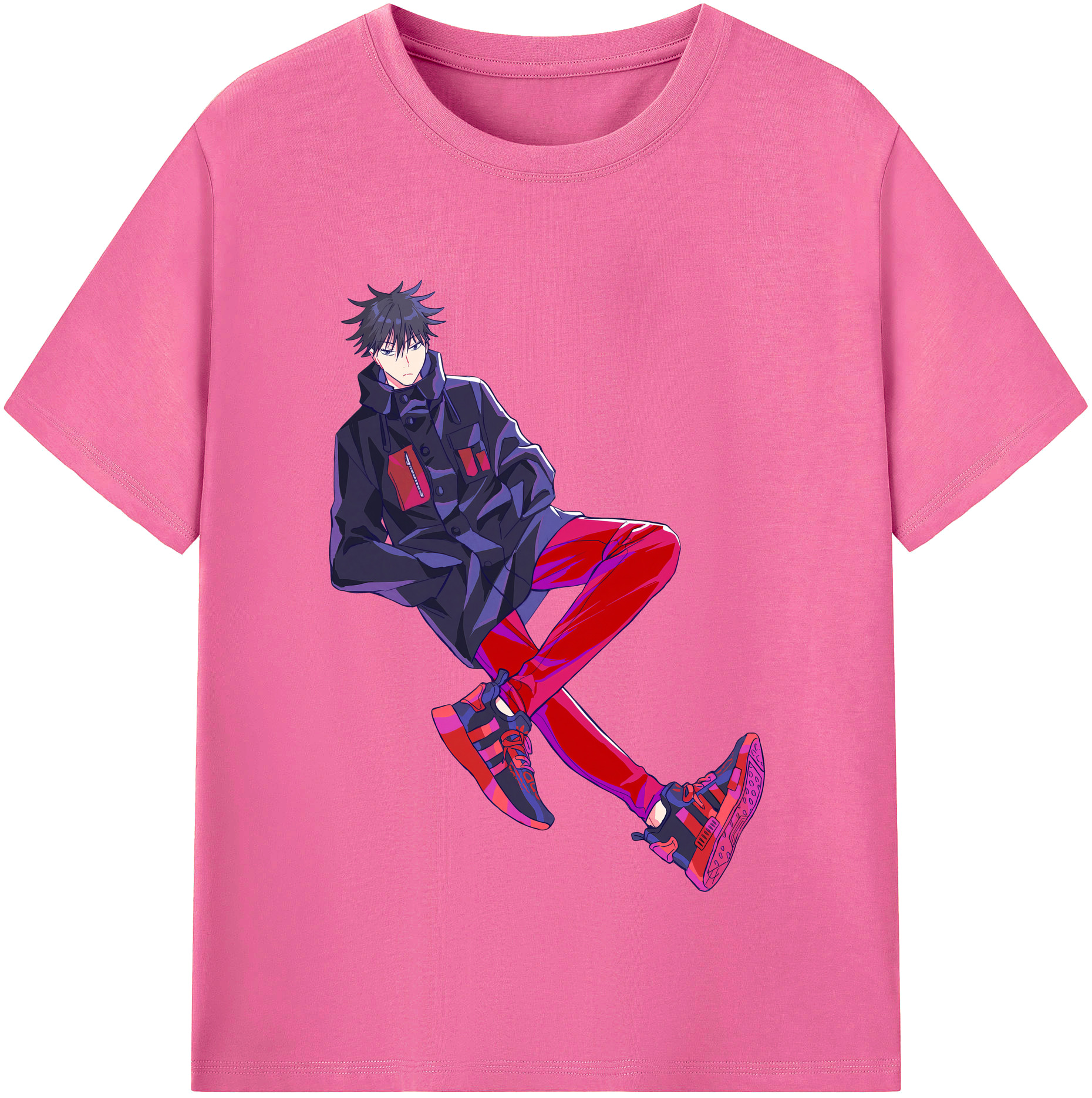 （画像用） 呪術廻戦 Jujutsu Kaisen レディースカジュアルプリントTシャツ（綿100％）